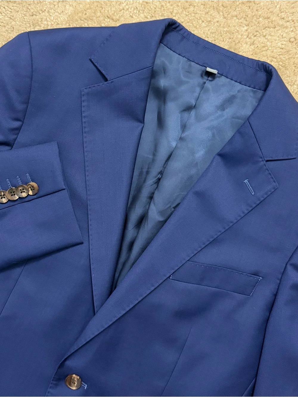 Bonobos Cashmere Wool Blazer Jacket Mens 36 R Slim Fit Vitale Barberis Canonico